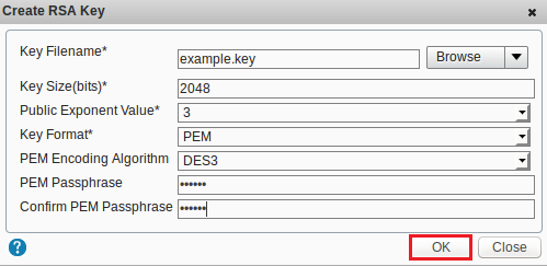 Create RSA Key