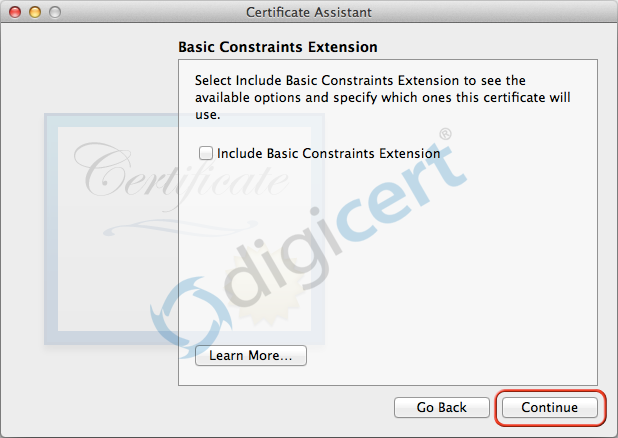 Basic Constraints Extension