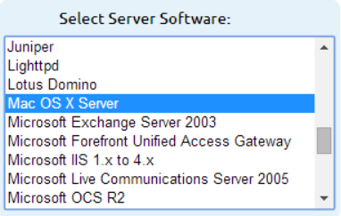 Select Server software