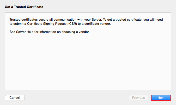 Get a trusted Cert