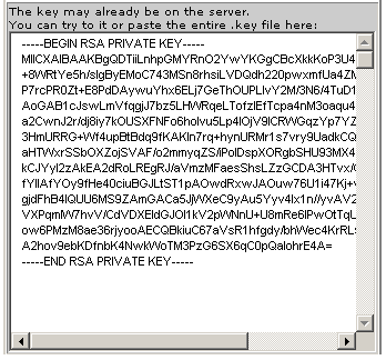 Private Key Example